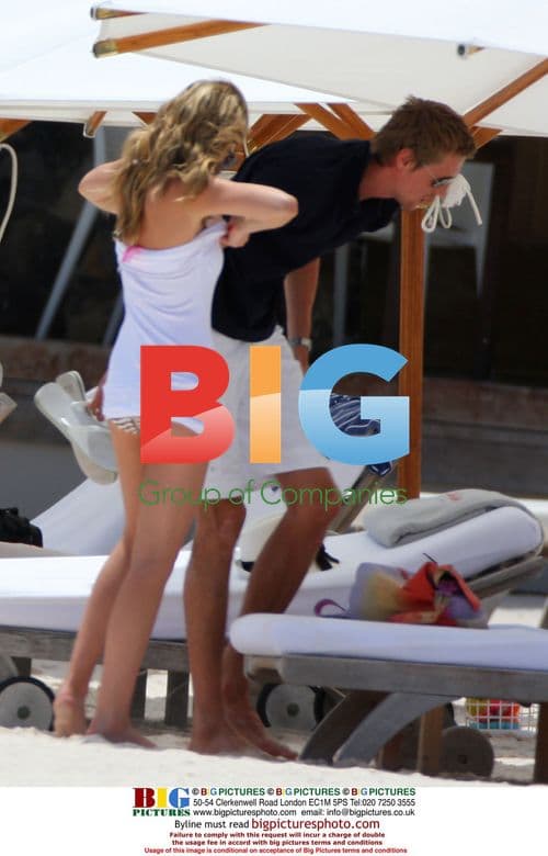 Peter Crouch and Abigail Clancy on St Barts