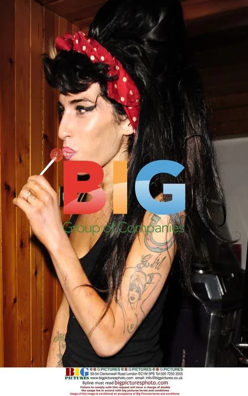 Amy Winehouse talks to paparazzi