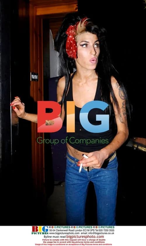 Amy Winehouse speaks to paparazzi in London