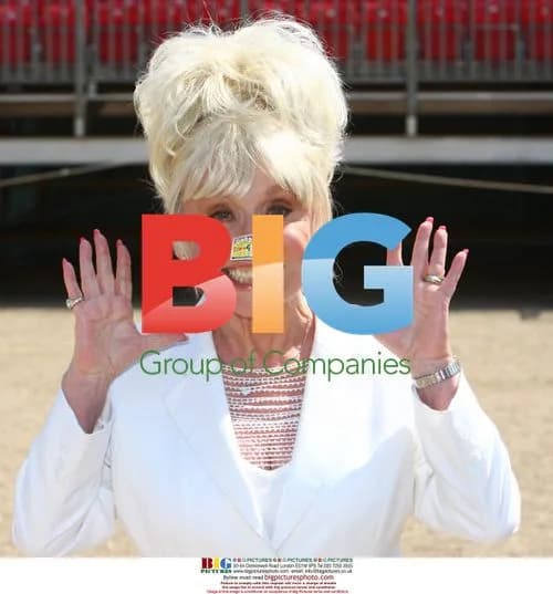 Barbara Windsor at Horse Guards Parade for Carry On stamp launch