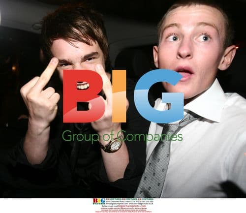 Nico Mirallegro and Luke Tittensor at charity event