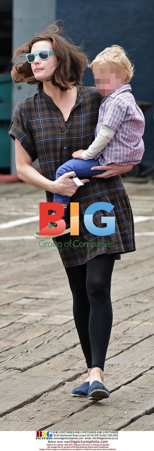 Liv Tyler with son Milo at Santa Monica Pier