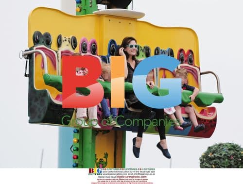 Liv Tyler and son Milo at Pacific Park