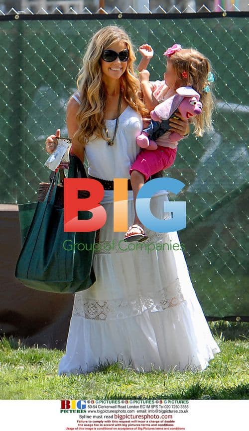 Denise Richards out with daughter in Brentwood