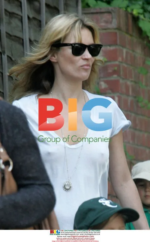 Kate Moss out with kids in London