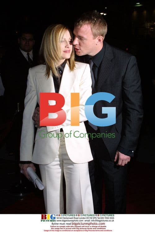 Madonna and Guy Ritchie at Snatch premiere