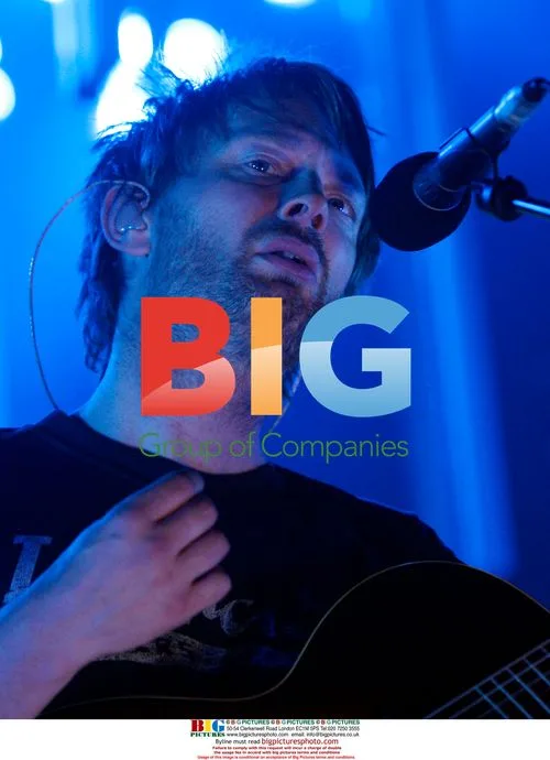 Thom Yorke of Radiohead performs in concert