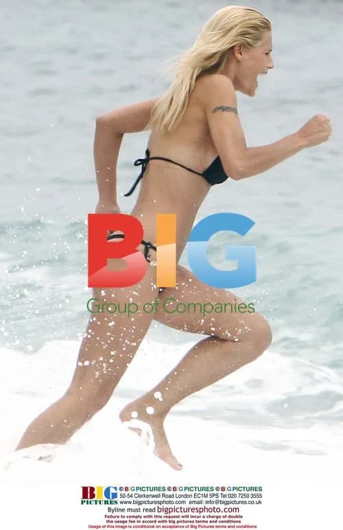 Michelle Hunziker at Italian Beach