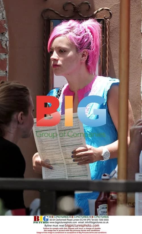 Lily Allen on a lunch break in Hollywood