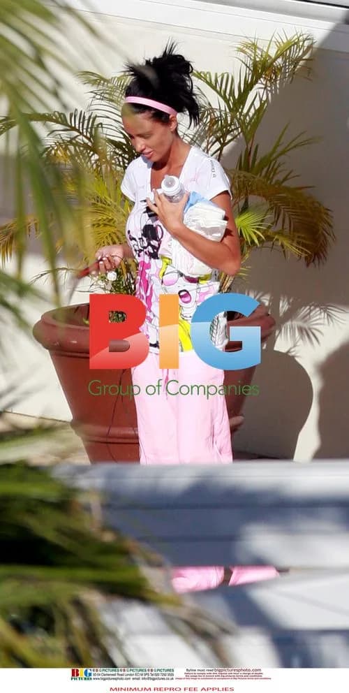 Katie Price and family at hotel pool