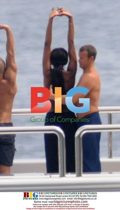 Naomi Campbell's Romantic Yacht Outing