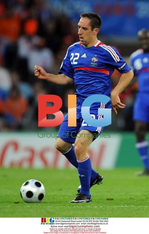Franck Ribery during France v Holland at Euro 2008
