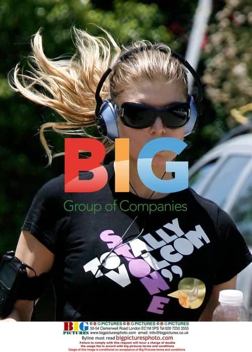 Fergie Jogging in Santa Monica