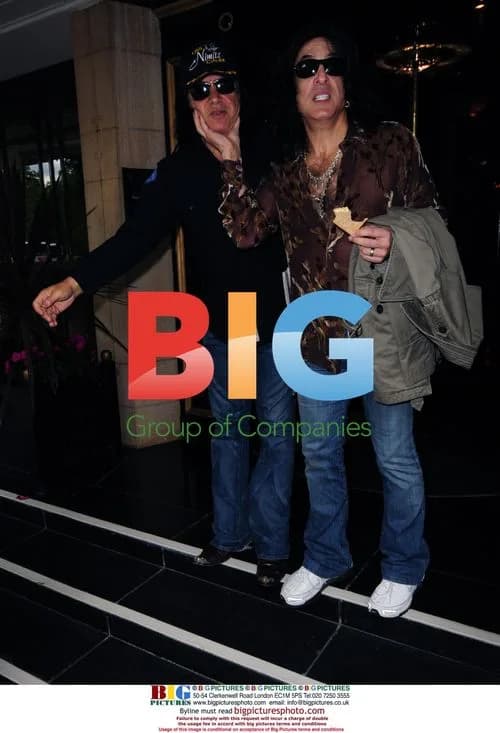 Kiss band members leaving London hotel