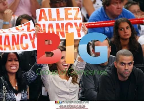 Eva Longoria and Tony Parker at French Basketball Final