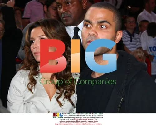 Eva Longoria and Tony Parker at French Basketball Final