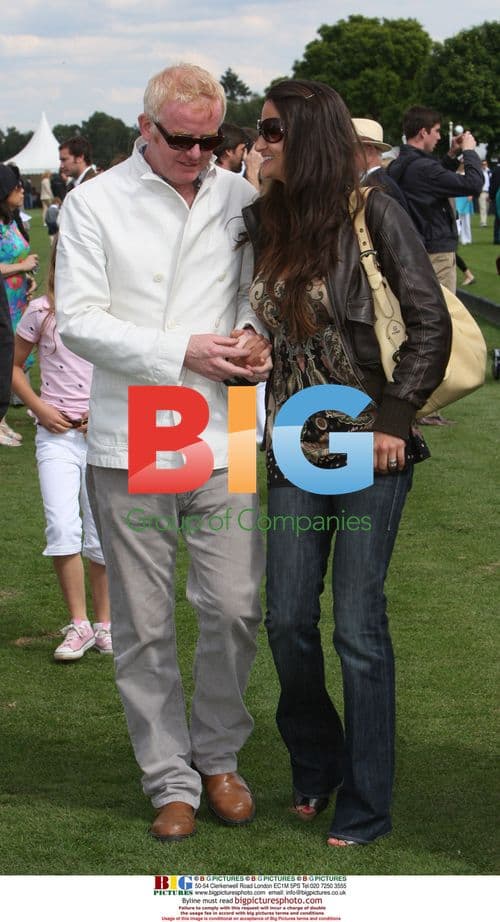 DJ Chris Evans and wife at Polo - The Vivari Queen's Cup Final