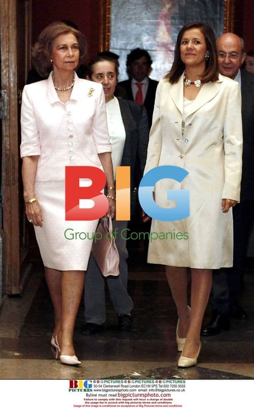 Queen Sofia Visits Prado Museum with Margarita Zavala