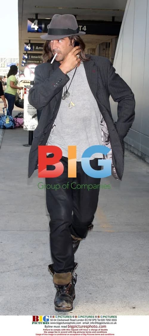 Colin Farrell Arrives at LAX