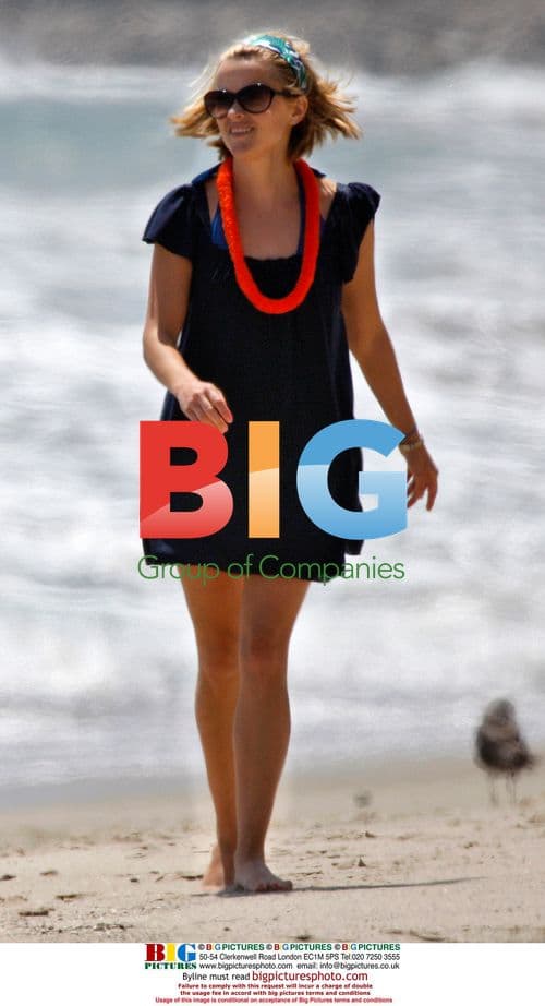 Reese Witherspoon and son making funny faces