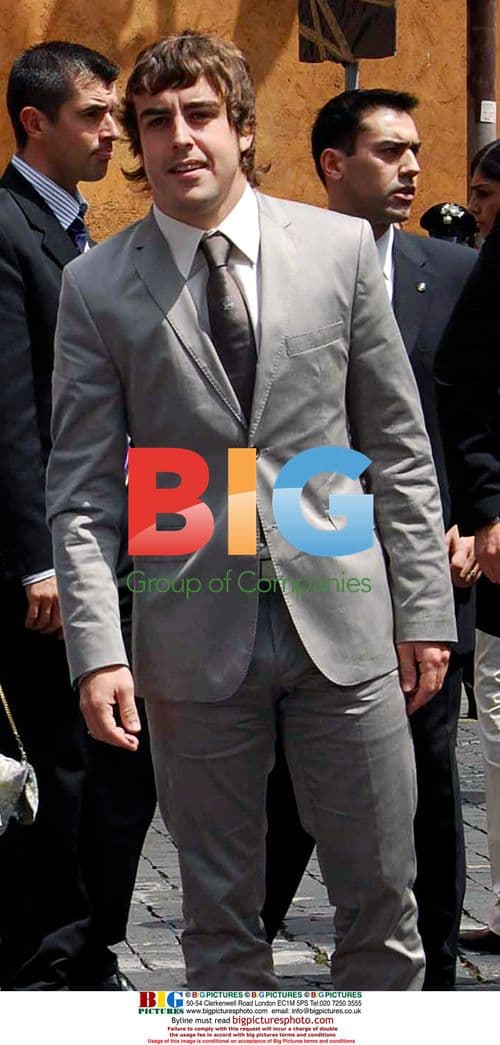 Fernando Alonso at Gregoraci-Briatore Wedding