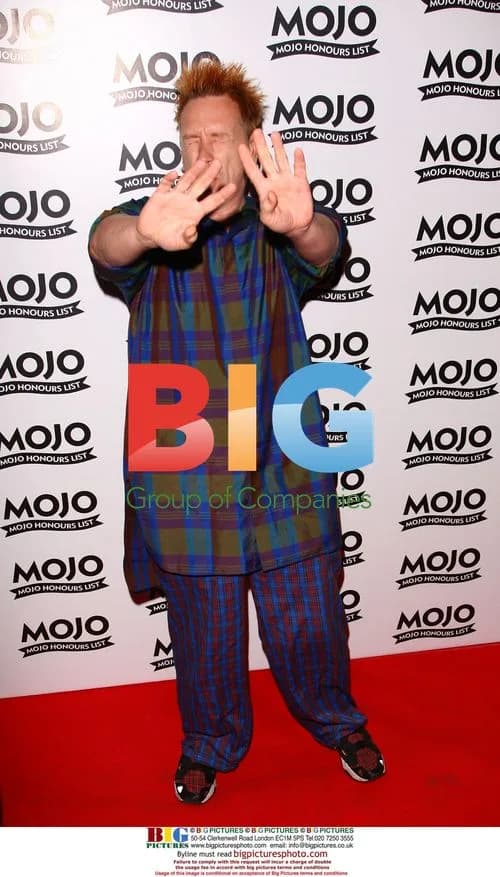 Johnny Rotten at Mojo Awards in London