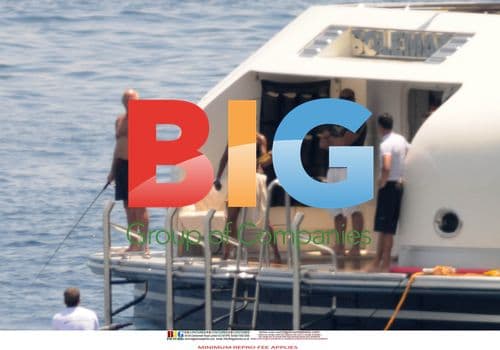 Naomi Campbell Enjoys Champagne at Sea