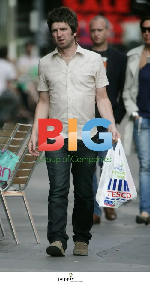 Noel Gallagher and family shopping in London