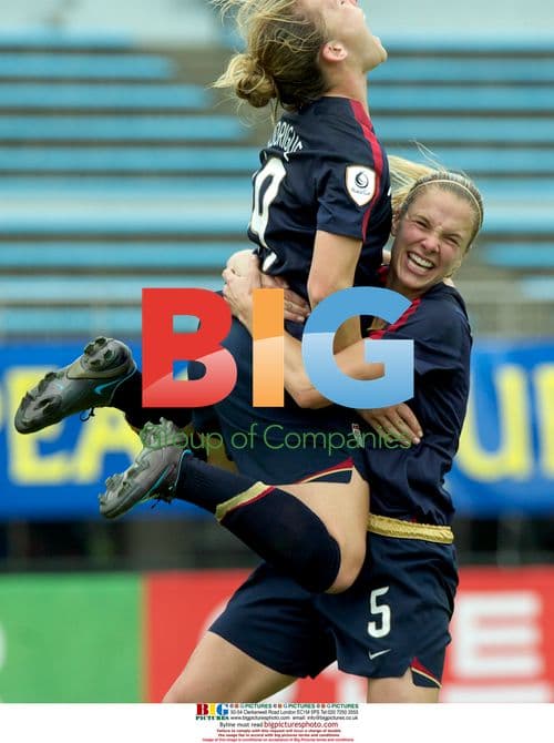 Amy Rodrigues celebrates goal against Brazil