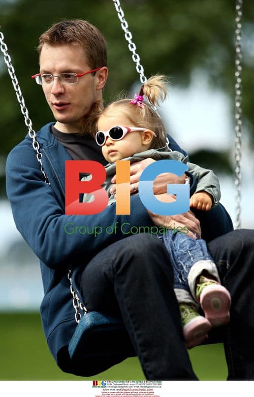 Sebastian Bourdais with daughter Emma in Switzerland