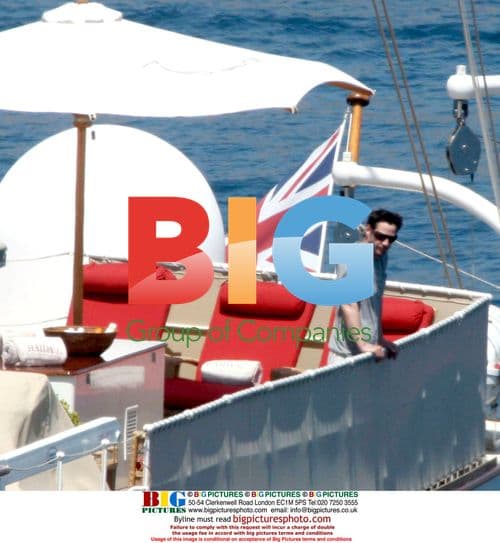 Keanu Reeves on boat in French Riviera