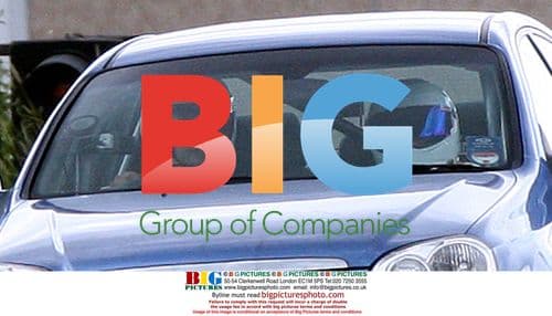 TV Presenters Justin Lee Thomas and Alan Carr on Top Gear Track