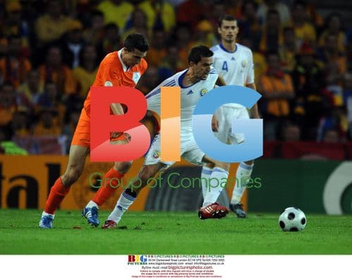 Robin van Persie and Cosmin Contra at EURO 2008