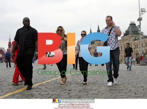 Kylie Minogue Sightseeing in Moscow