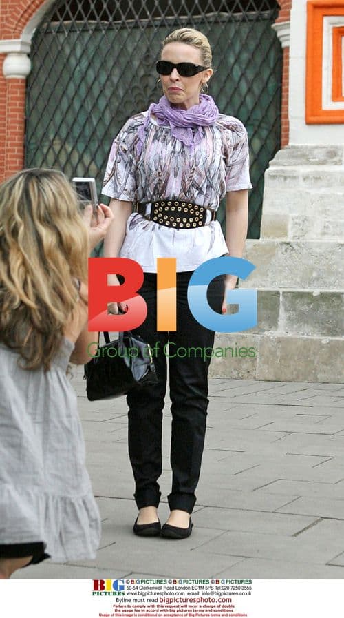 Kylie Minogue sightseeing in Moscow