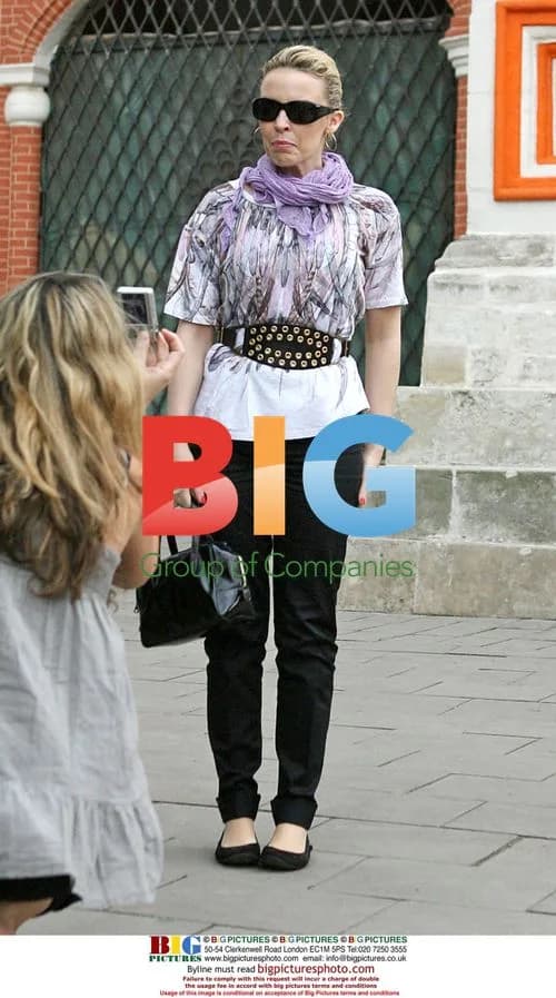 Kylie Minogue sightseeing in Moscow