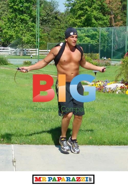 Peter Andre Works Out in Cyprus