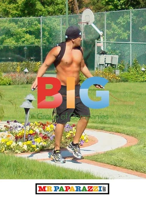 Peter Andre Exercises Shirtless in Cyprus