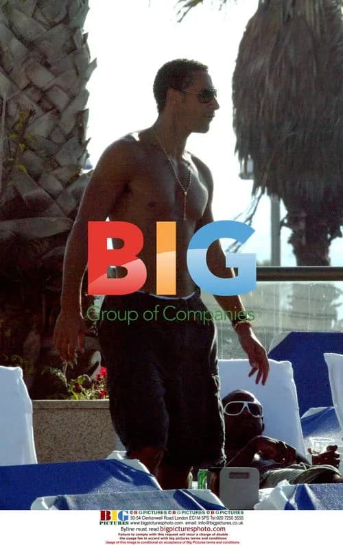 Rio Ferdinand on holiday in Tel Aviv