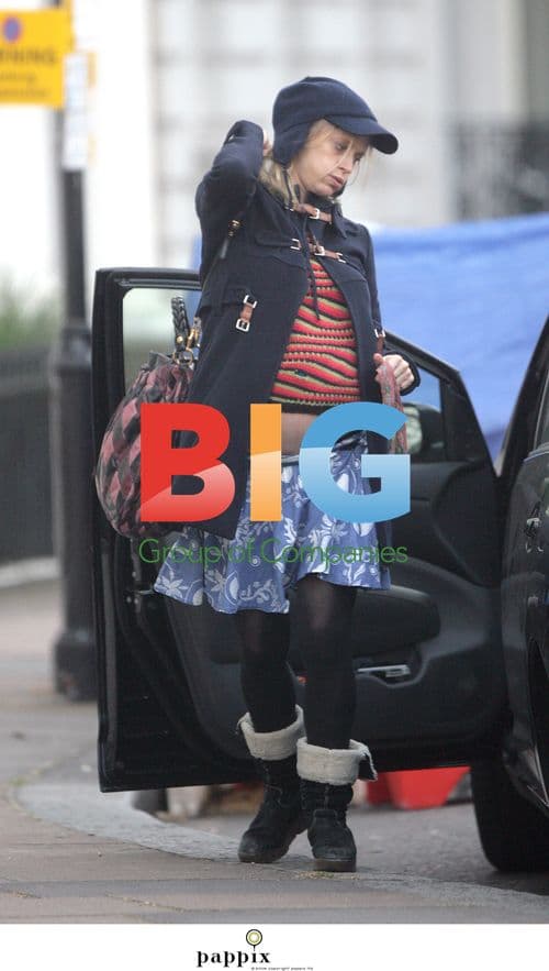 Heavily Pregnant Laura Bailey in London