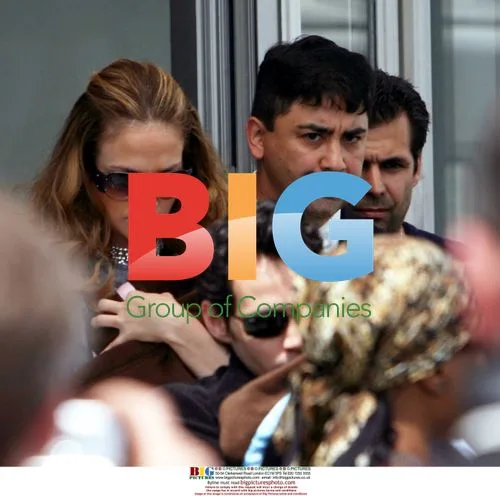 Jennifer Lopez and family arrive in Belgium
