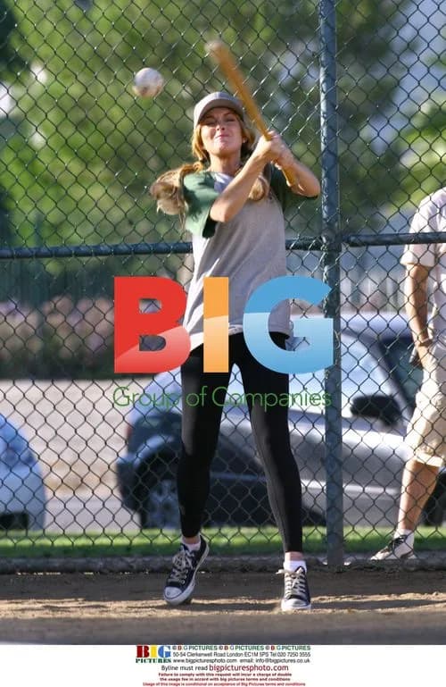 Lindsay Lohan on "Labor Pains" set