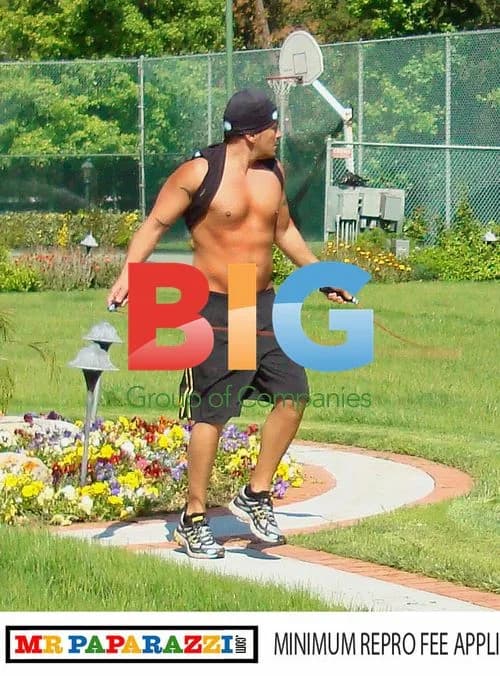 Peter Andre Keeps Fit in Cyprus