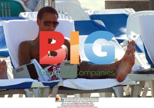 Rio Ferdinand on Holiday in Tel Aviv