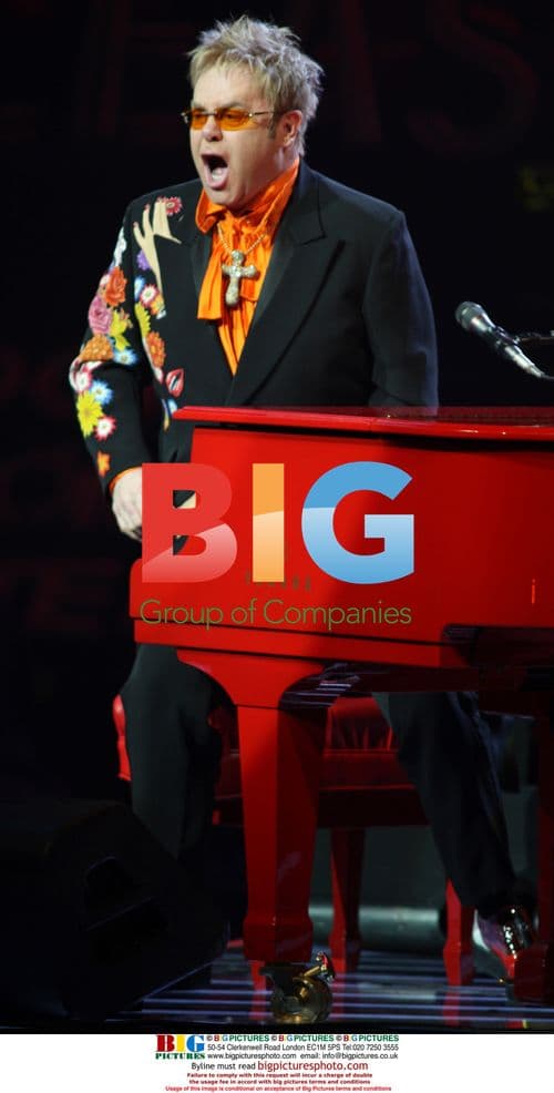 Elton John performs at Caesars Palace