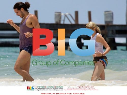 Russell Brand and Teresa Palmer in Mexico