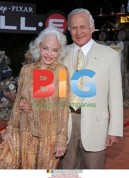 Buzz Aldrin and wife Lois at WALL-E premiere
