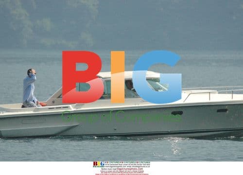 George Clooney on Lake Como with friends