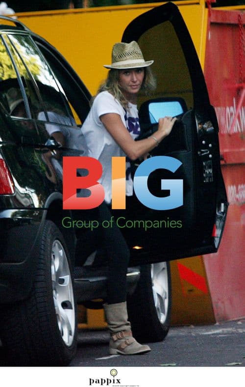 Jenny Frost Takes Dog for Walk