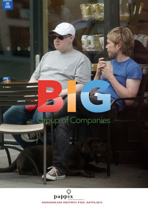 Matt Lucas and Kevin McGee out for coffee